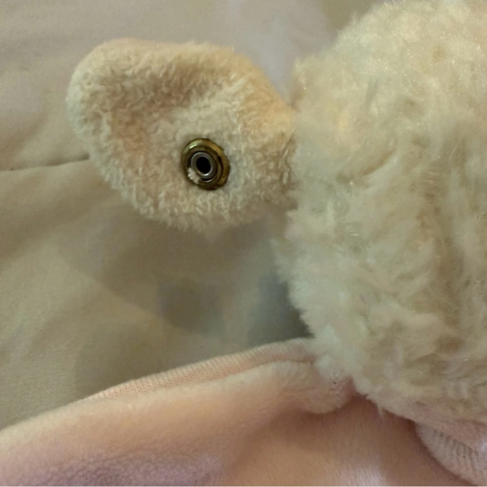 STEIFF Lamb Baby Sheep Lovey Stuffed Animal Security Blanket Pink - Picture 7 of 7